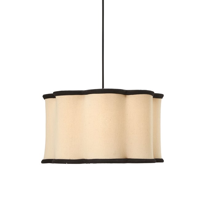 Elegancka lampa wisząca beżowa Judy 35cm